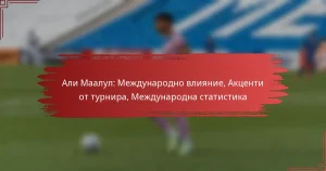 Али Маалул: Международно влияние, Акценти от турнира, Международна статистика